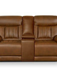 Benson Leather Power Reclining Loveseat