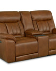 Benson Leather Power Reclining Loveseat