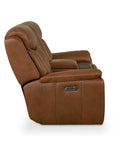 Benson Leather Power Reclining Loveseat