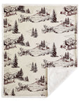 Campfire - White Pine Campfire Sherpa Throw 6 Per Carton - Tan