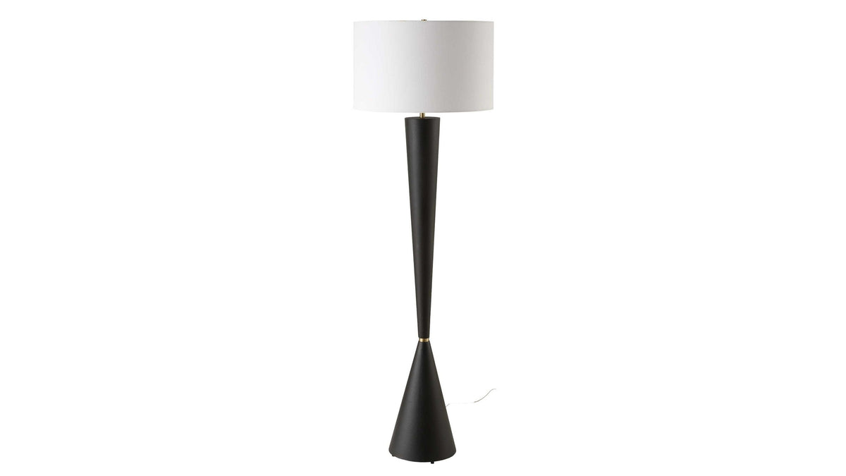 Layla - Black Tapered Floor Lamp