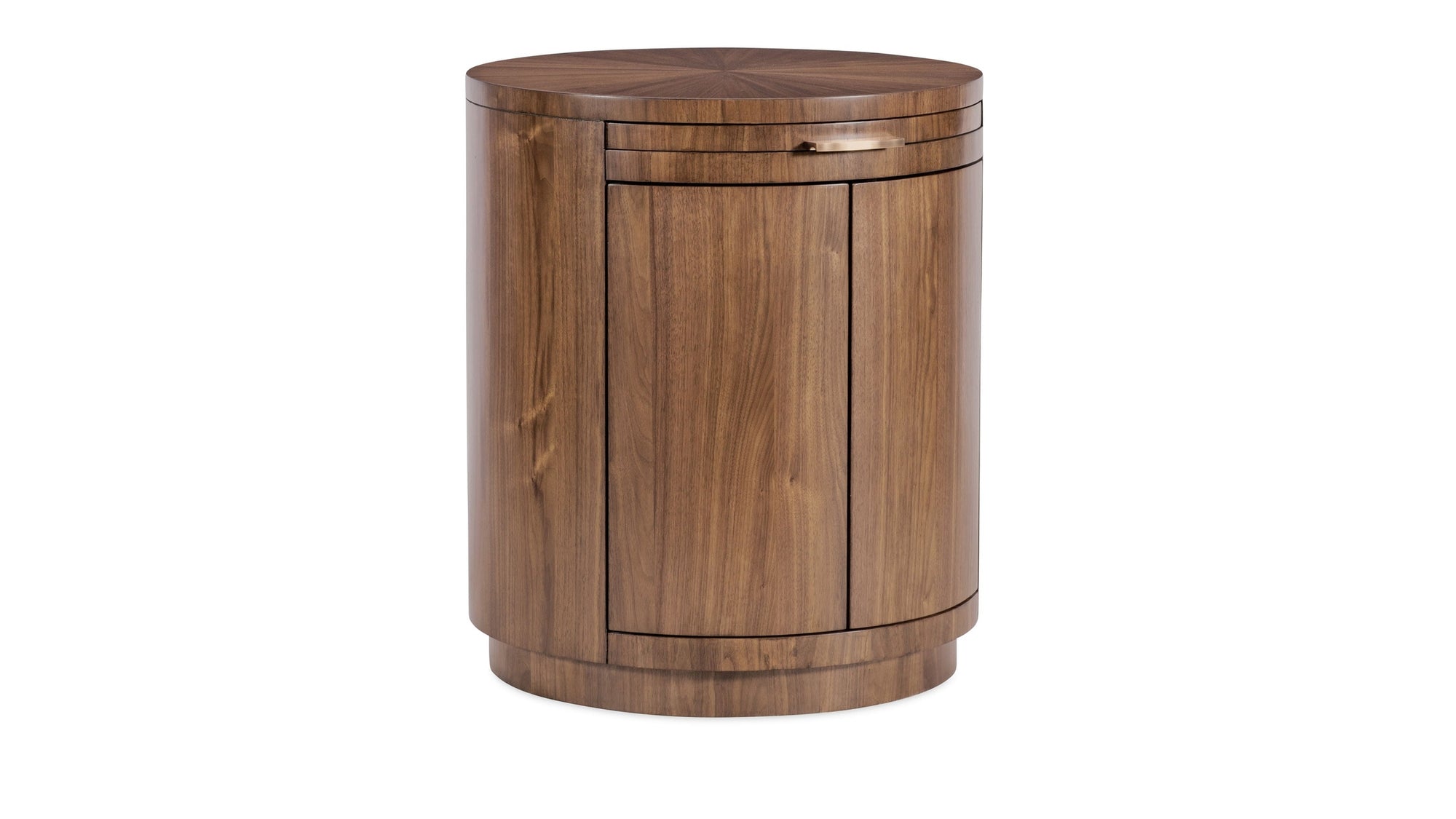 Eleana - Round Nightstand - Medium Wood