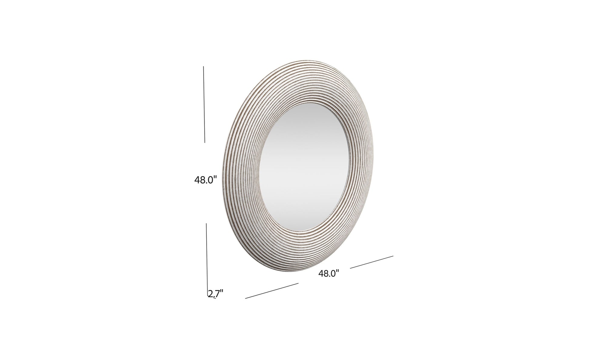 Spin - Wall Mirror - White
