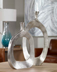 Cierra - Aluminum Vases (Set of 2) - Silver