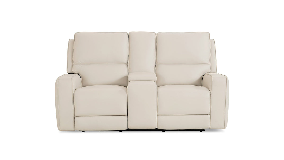 Raymond Leather Power Reclining Loveseat