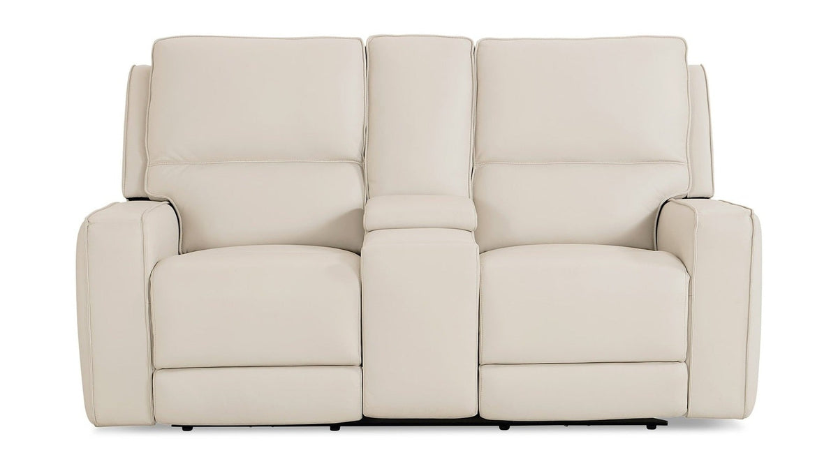 Raymond Leather Power Reclining Loveseat