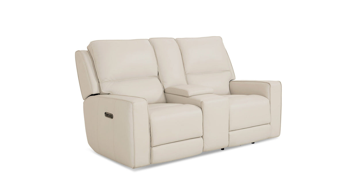 Raymond Leather Power Reclining Loveseat