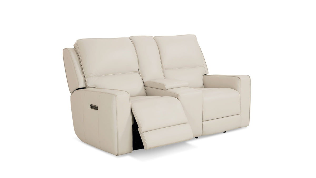 Raymond Leather Power Reclining Loveseat