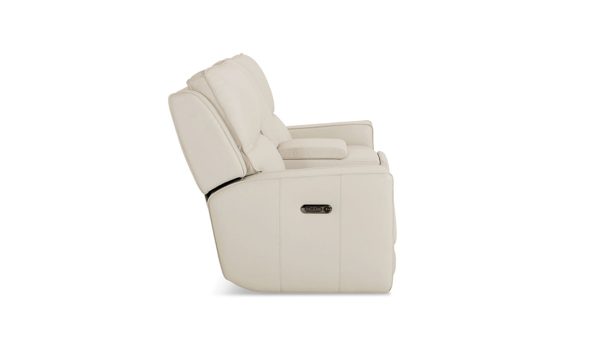 Raymond Leather Power Reclining Loveseat