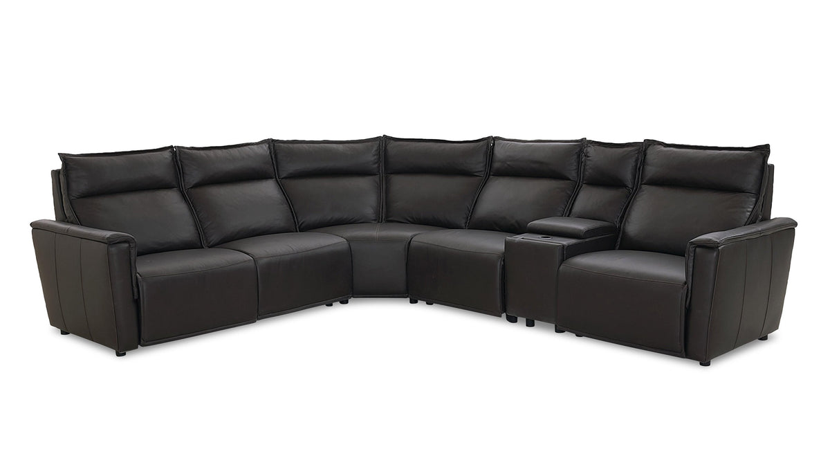 Chauncey Leather Power Reclining Sectional