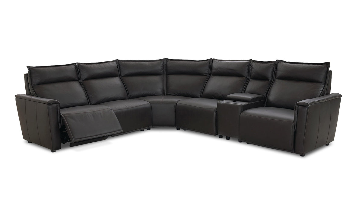 Chauncey Leather Power Reclining Sectional