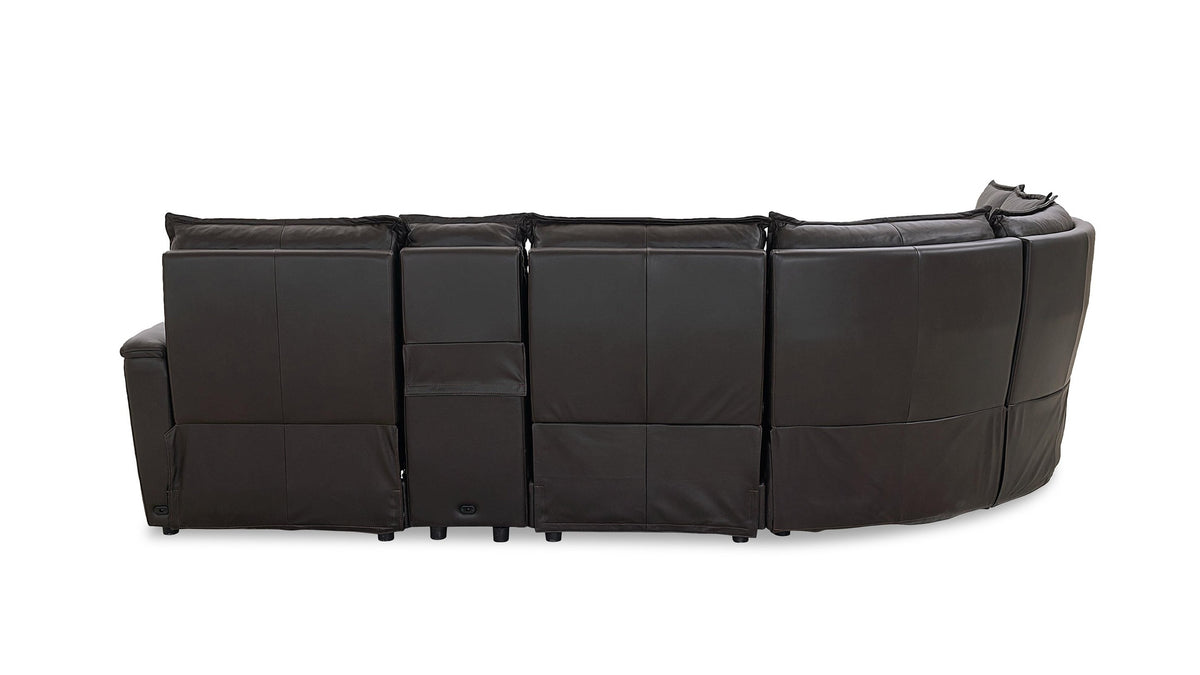 Chauncey Leather Power Reclining Sectional