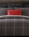 Heath - King Comforter Set (Set of 3) - Graphite