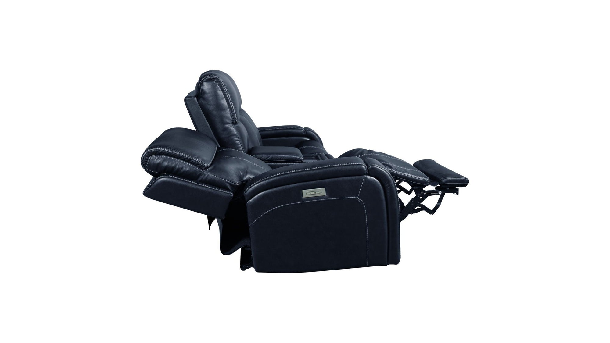 Glenwood - Power Console Loveseat-Recliner With Power And Power Headrest And Lumbar Layflat