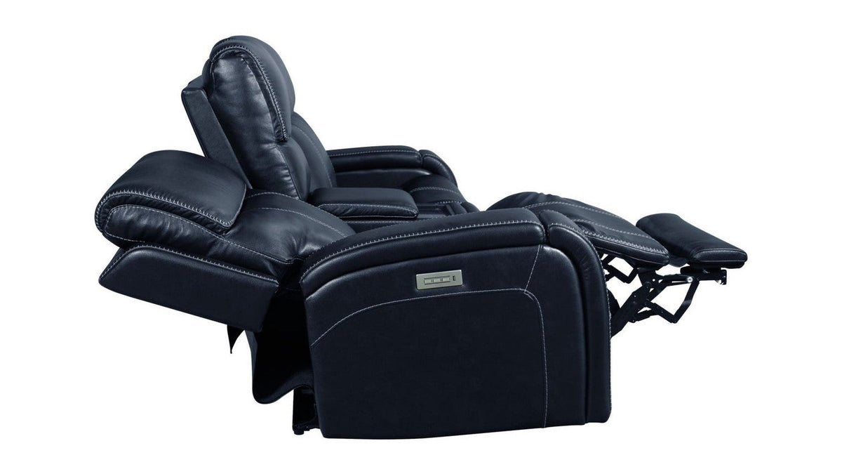 Glenwood - Power Console Loveseat-Recliner With Power And Power Headrest And Lumbar Layflat