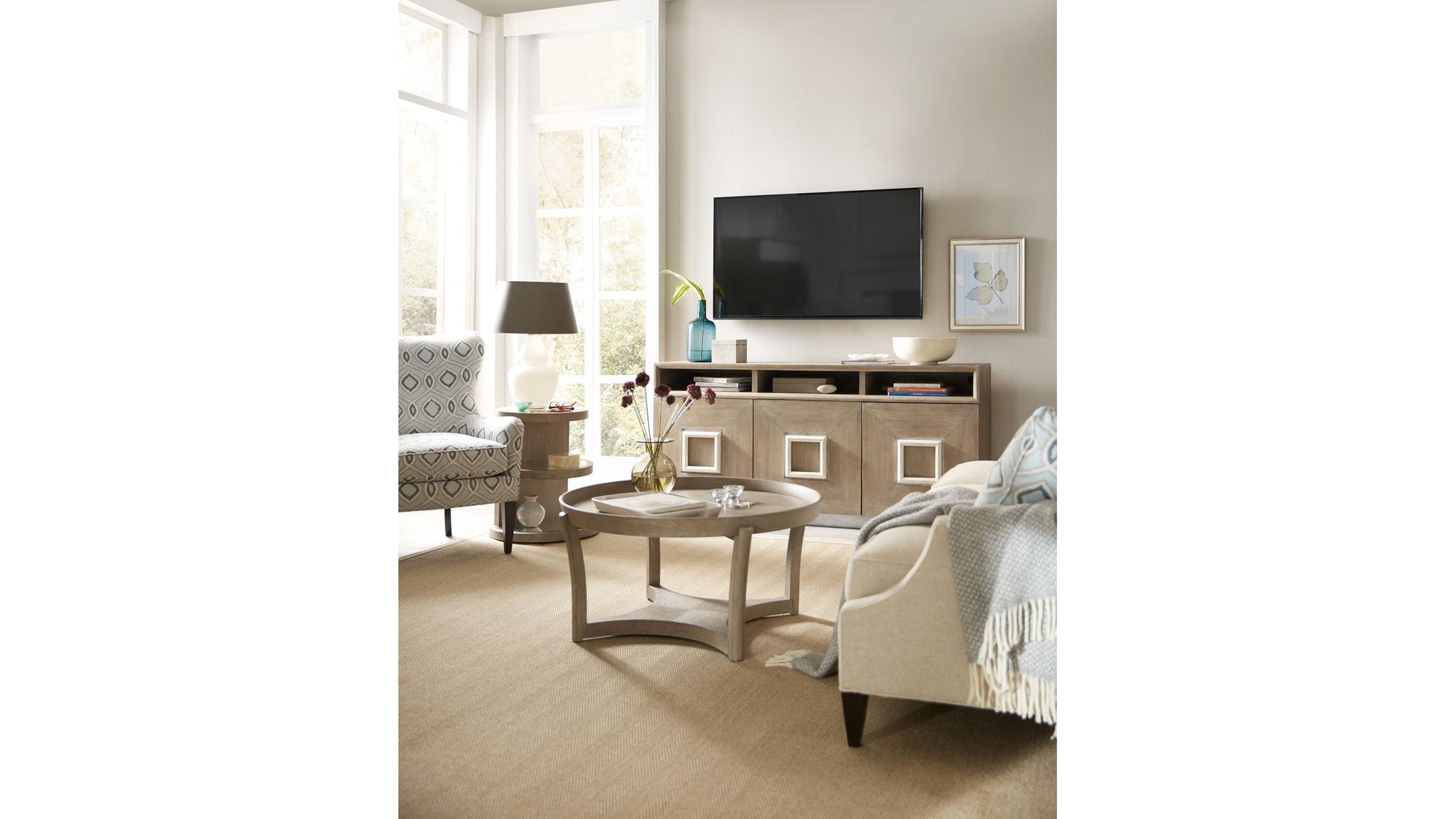 Affinity - Round Cocktail Table - Gray
