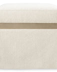 Melange - Dream Weaver Pouf - White
