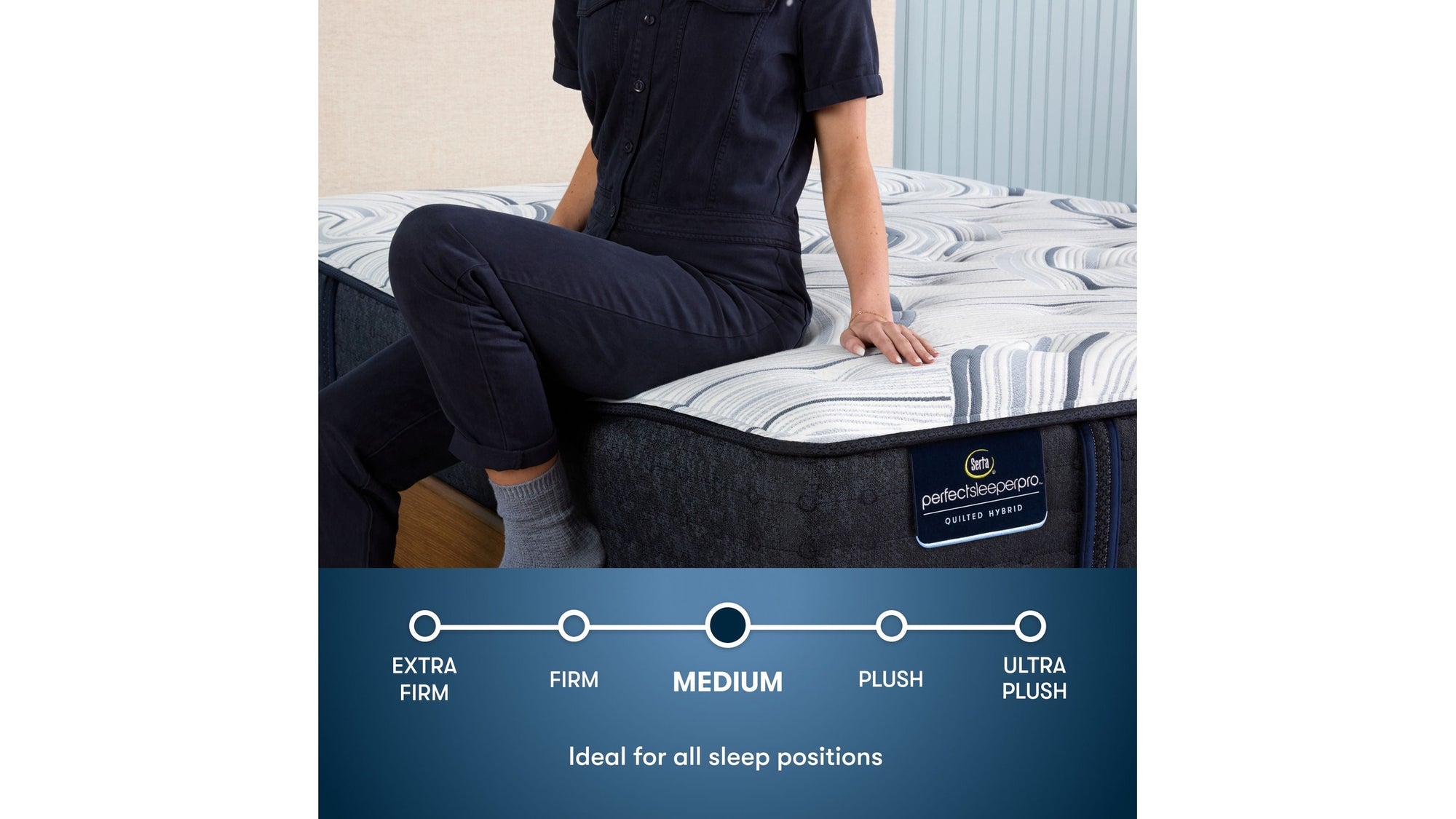 Perfect Sleeper Pro Hybrid - 13" Kensington Latex Medium Mattress