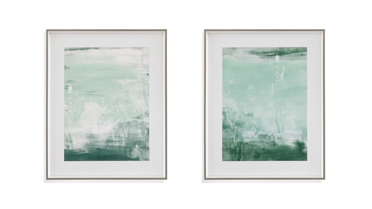 Coastal Patina Framed Print Set of 2 - Green