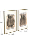 Together Canvas Art Set of 2 - Light Brown
