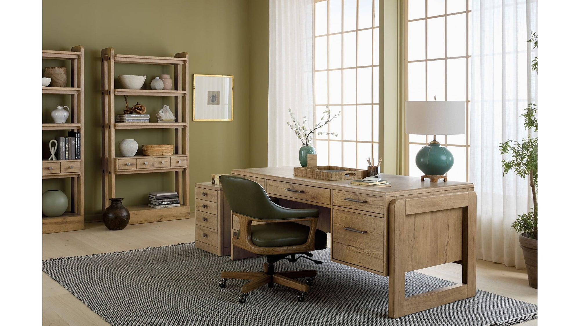 Kalamazoo - Executive Desk - Light Brown