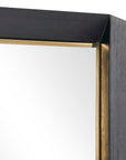 Stenton - Tall Wooden Mirror - Black