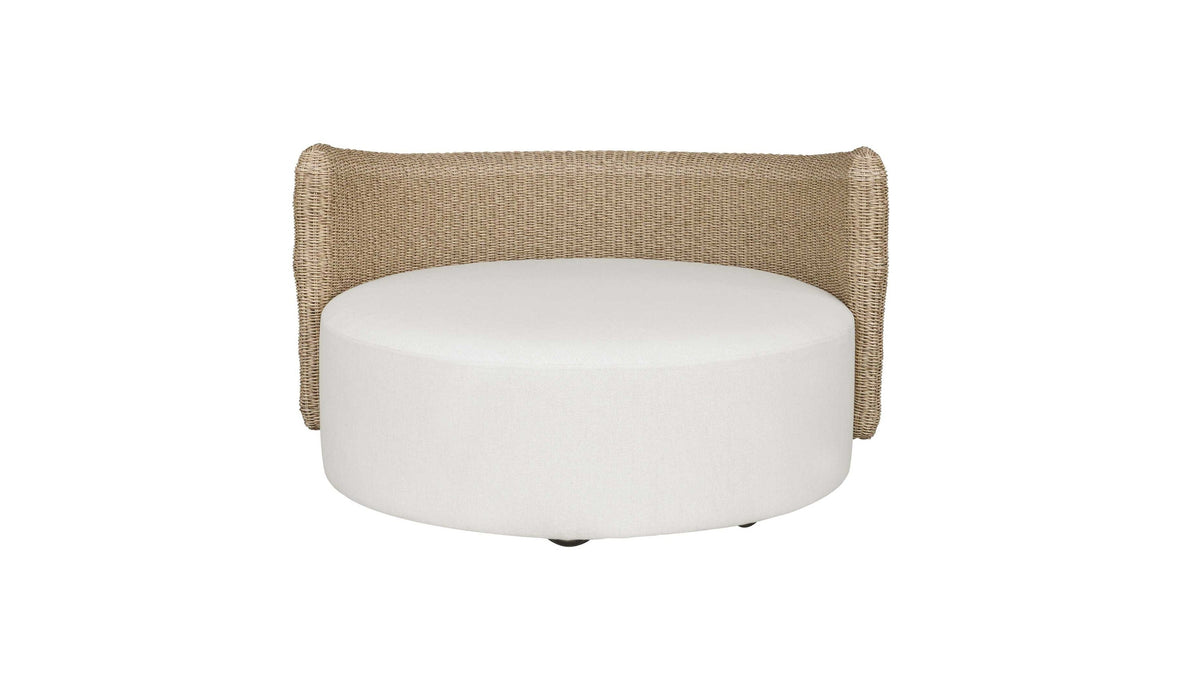 Sunset - Outdoor Round Swivel Day Bed - White