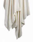 Cotton Knit - King Blanket - Vintage White