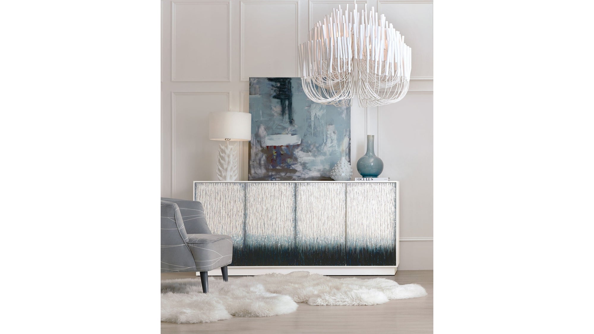 Melange - Mediterranean Entertainment Credenza - White
