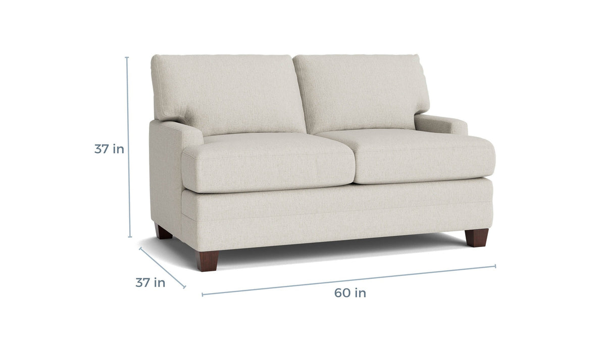 Carolina Track Arm Loveseat with T-Cushion