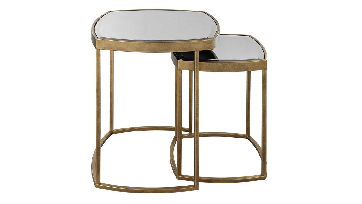 Vista - Nesting Tables Set of 2 - Gold