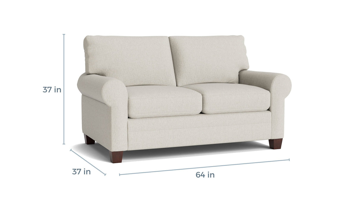 Carolina Roll Arm Loveseat