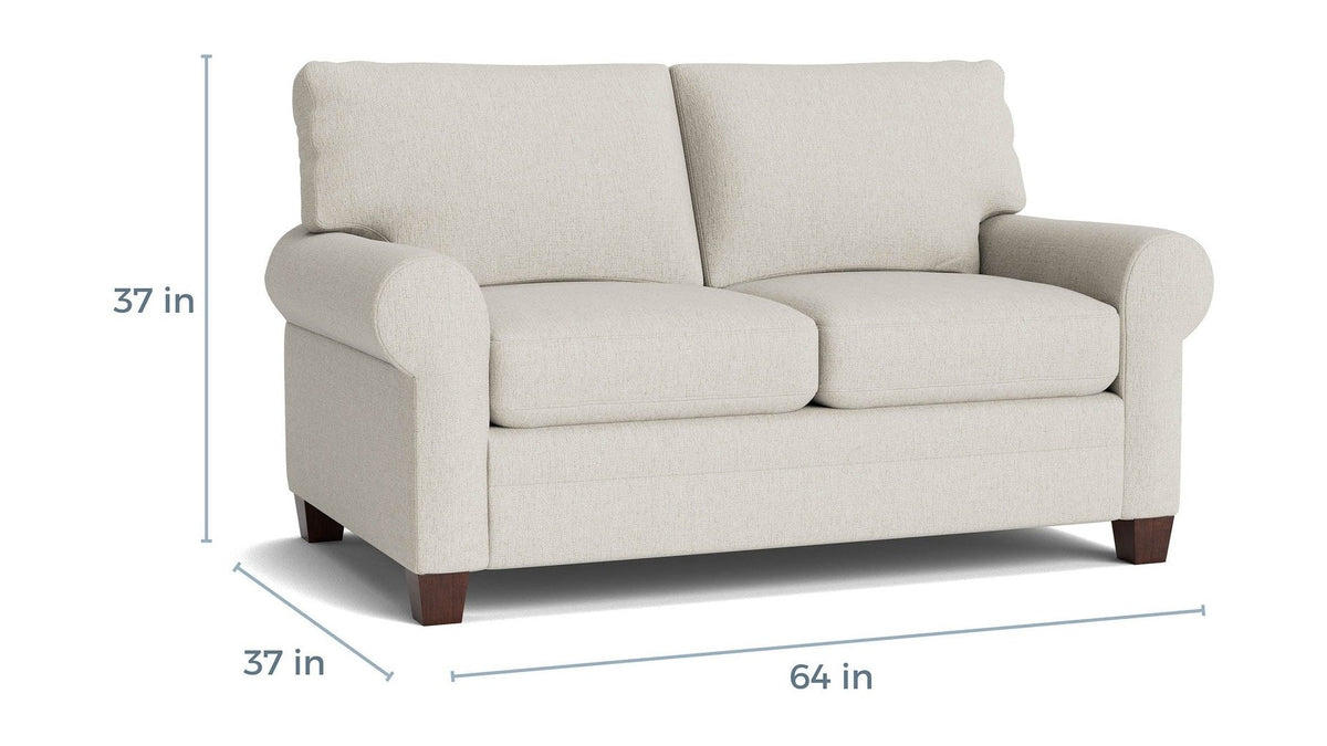 Carolina Roll Arm Loveseat