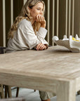 Kirkham - Wooden Outdoor Dining Table - Woodtone