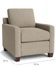 Carolina Thin Track Arm Chair