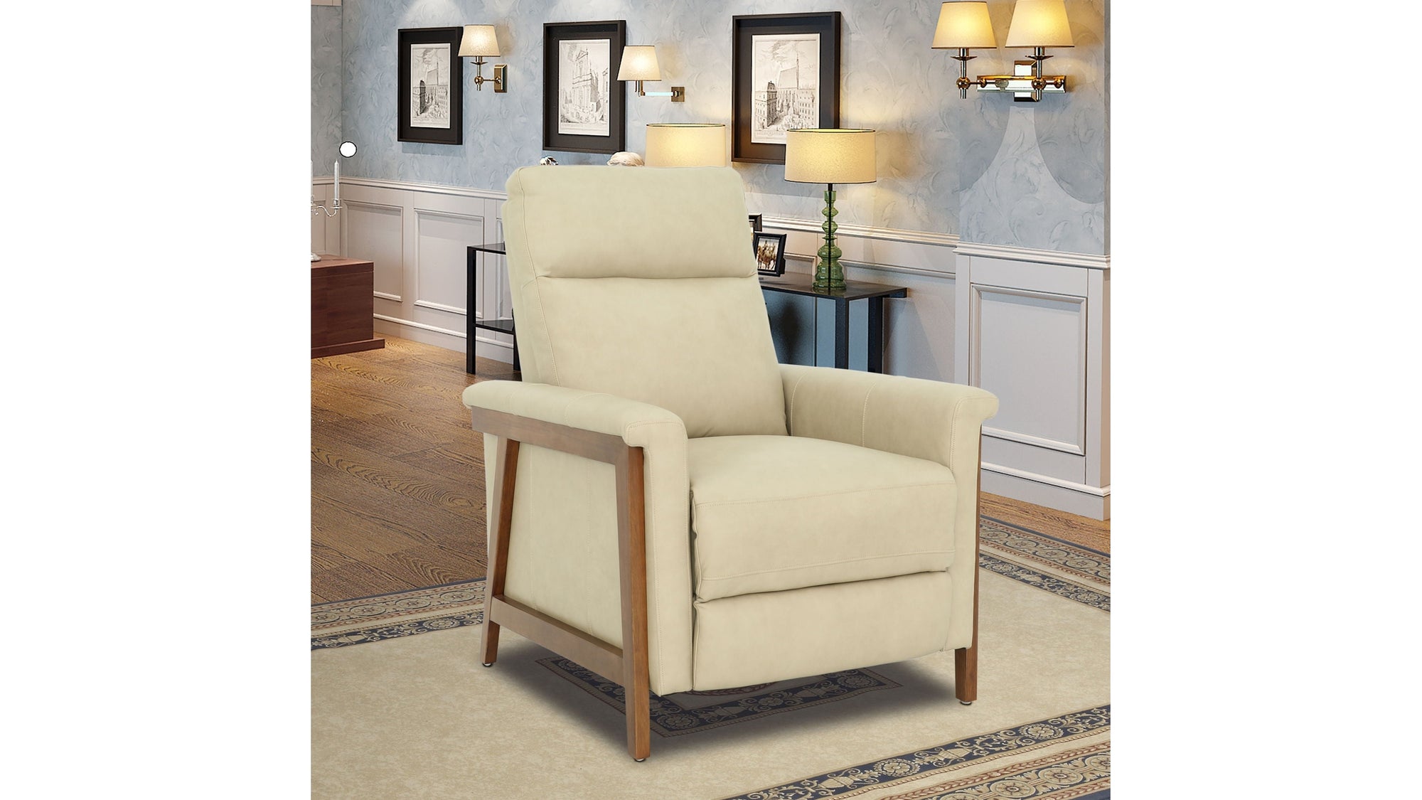 Lewiston B - Push Thru The Arm Recliner