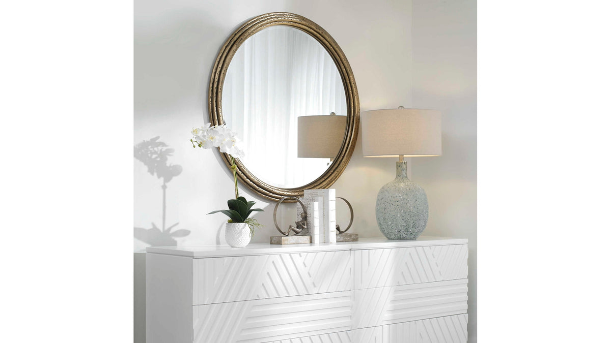 Spera - Round Mirror - Gold