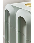 Commerce And Market - Groove Three-Drawer Chest - Light Blue