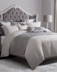 Matelasse - Queen Duvet Cover Set (Set of 3) - Gray