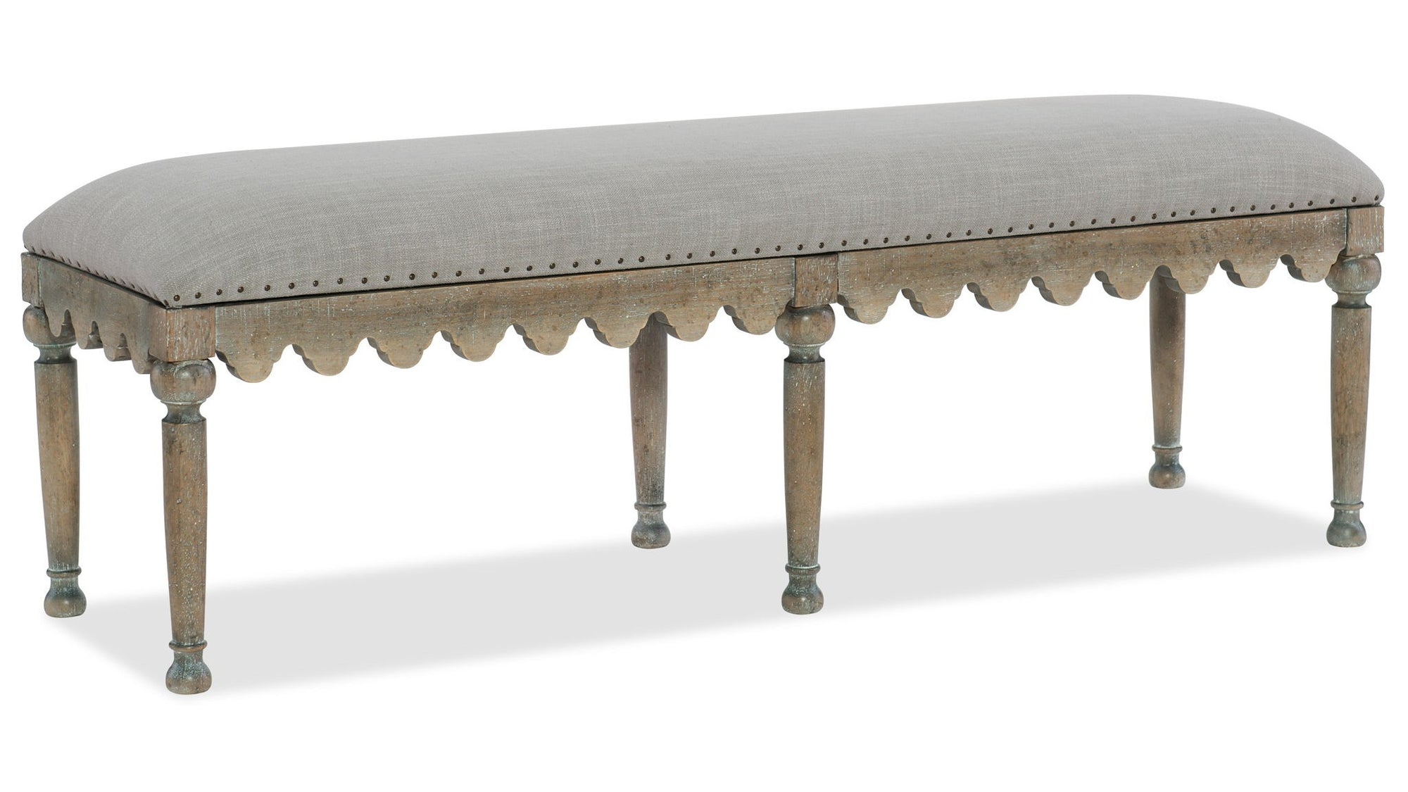 Boheme - Madera Bed Bench - Gray / Light Brown