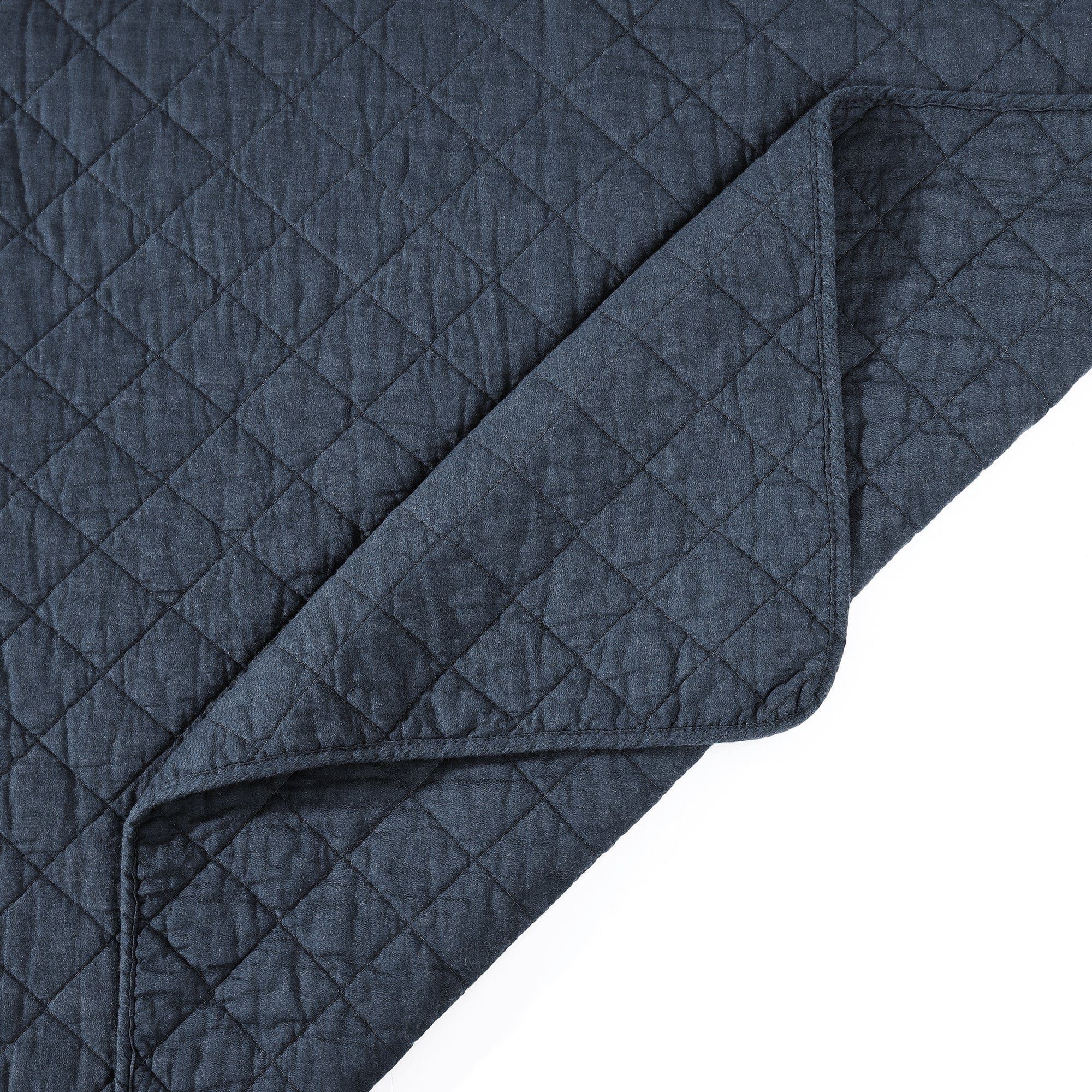 Cotton Comfort - King Quilt Set (Set of 3) - Navy