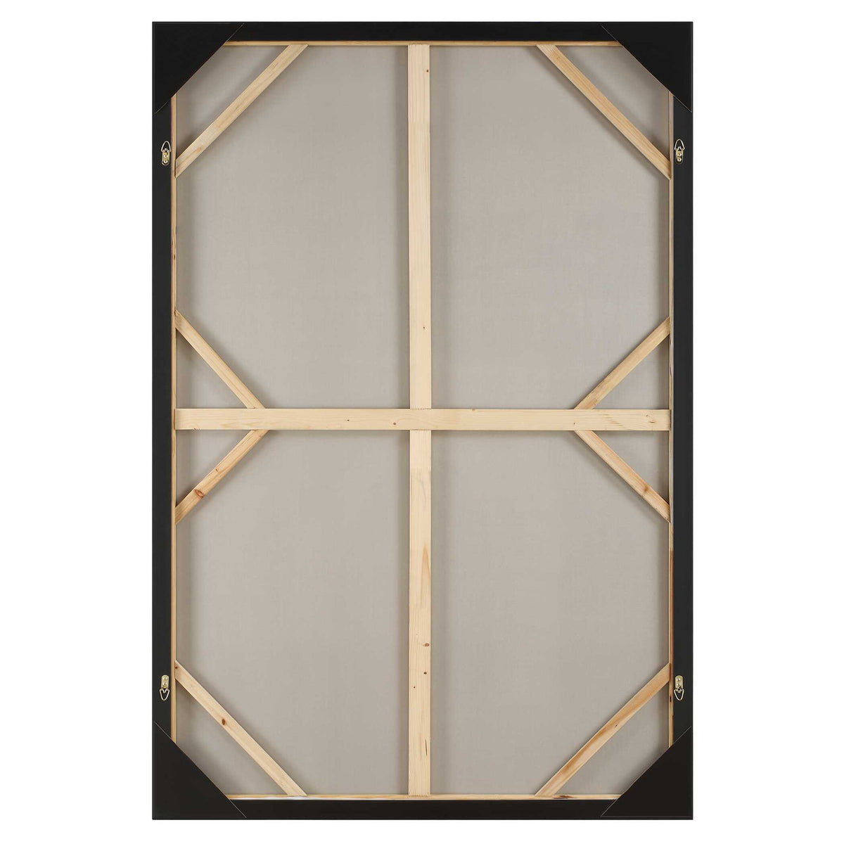 Fair Trade - Geometric Abstract Art - Black / Brown / Gray / Green