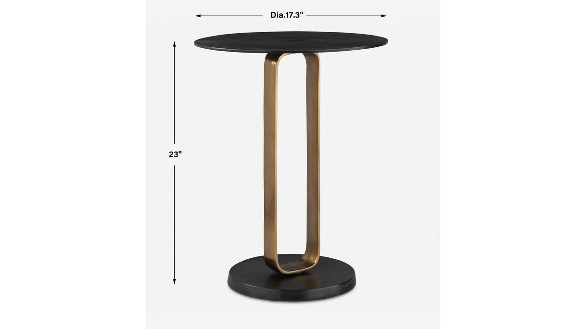 Aperture - Accent Table - Brass