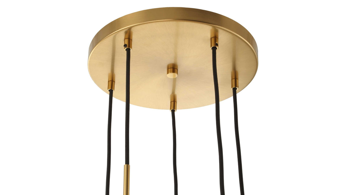 Vanier - 5 Light Cluster Pendant - Gold