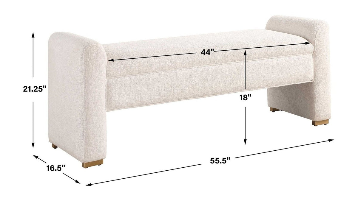 Caliste - Bench - White