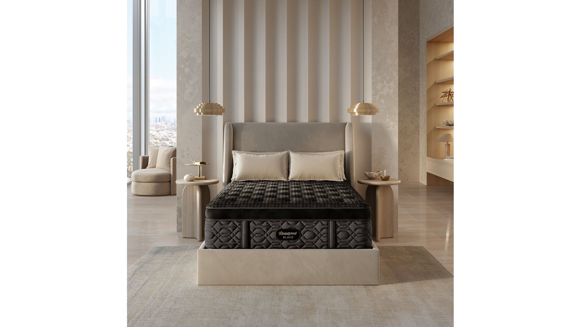 Beautyrest Black - 17.25" Series Four Plush Summit Pillow Top Mattress