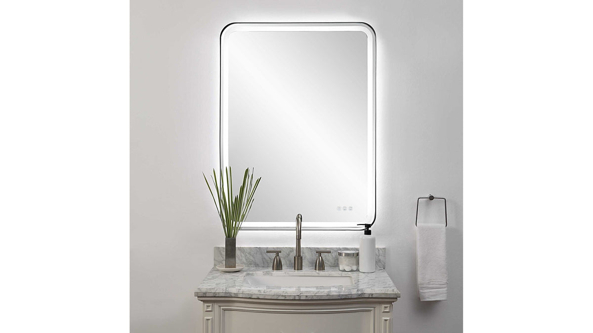 Crofton - Lighted Large Mirror - Black