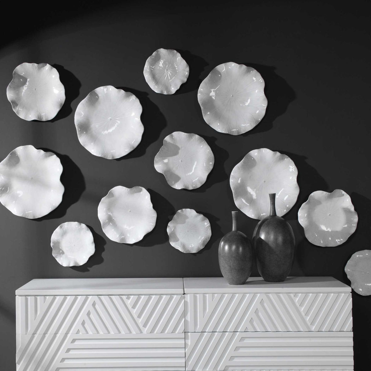 Abella - Ceramic Wall Decor (Set of 3)