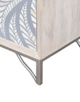 Leia - Bar Cabinet - White Mango / Ivory Bone / Gray