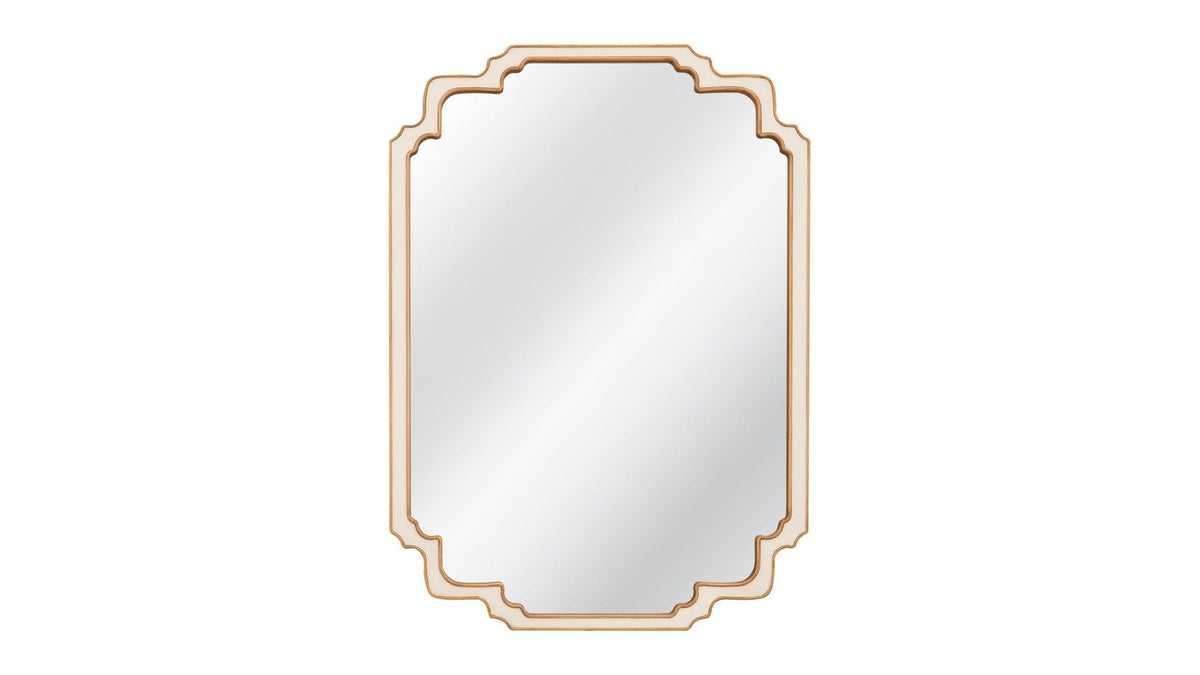 Wilmot - Wall Mirror - Cream / Antique Gold Leaf